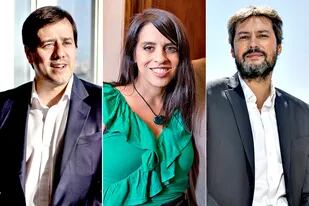 Mariano Recalde, Victoria Donda y Matías Lammens, tres dirigentes que quieren enfrentar al Pro en la Capital; la unificación de los comicios demora las definiciones