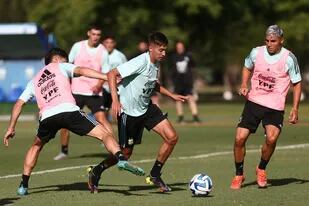 Uno de los últimos entrenamientos de la selección argentina previo al debut en el Sudamericano Sub 20 2023