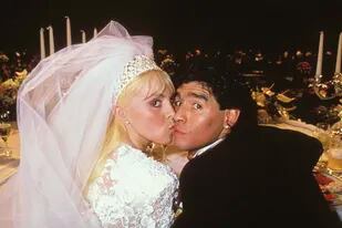 Villafañe y Maradona se casaron en 1989, en el estadio Luna Park