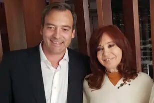 Martín Soria, próximo ministro de Justicia, con Cristina Kirchner; se espera una etapa de mayor enfrentamiento entre el Gobierno y el Poder Judicial