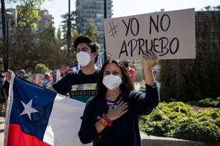Protestas contra la constituyente, hoy, en Santiago