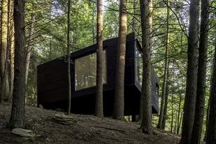 La estructura está ubicada en un remoto bosque en el condado de Sullivan, Nueva York.