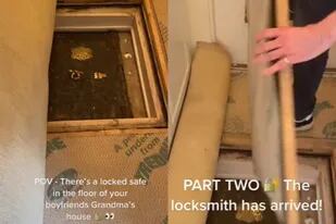El misterio de una caja fuerte debajo de una alfombra mantuvo en vilo a las redes sociales
Foto: @wearrosie