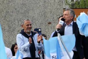 El intendente de Neuquén junto al presidente Macri, el martes pasado