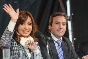 La vicepresidenta Cristina Kirchner junto al ministro de Justicia Martín Soria