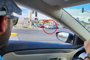 El auto Lada del cubano fue captado entre Las Vegas Drive y North Rainbow Boulevard