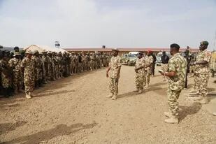 19/04/2020 Militares del Ejército de Nigeria en el norte del país combatiendo a Boko Haram y Estado Islámico POLITICA AFRICA NIGERIA FUERZAS ARMADAS DE NIGERIA