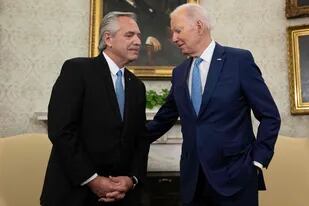 Reunión del presidente Joe Biden con Alberto Fernández, en la Oficina Oval de la Casa Blanca en Washington,