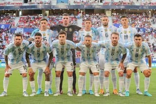 La formación de Argentina antes del partido ante Estonia, el último que disputó la selección