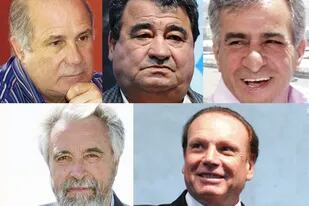 Exbarones del conurbano: Baldomero Álvarez, Hugo Curto, Jesús Cariglino, Mariano West y Raúl Othacehé.