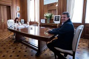 Cristina Kirchner reunida con Sergio Massa