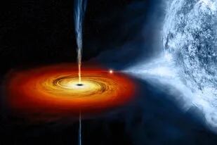 Recreación del agujero negro Cygnus X-1