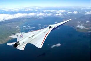 El X-59 QueSST es un avión con el que la NASA espera alcanzar vuelos supersónicos sin generar el golpe de sonido que los hacer problemáticos para su uso civil