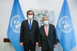 Santiago Cafiero participó de una reunión con el Secretario General de las Naciones Unidas, António Guterres.