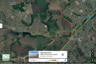 Google Maps mostraba, a las 3 de la mañana, un embotellamiento cerca de la frontera entre Rusia y Ucrania