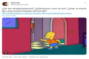 Muchos usuarios recordaron el capítulo de Los Simpson en el que una broma de Día de los Inocentes de Bart a Homero sale mal