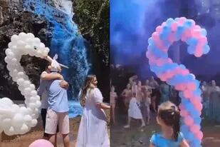 El festejo polémico de una pareja en Brasil para anunciar el sexo de su bebé
