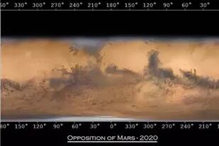 Se conoció un mapa de Marte con imágenes tomadas desde un telescopio en Francia