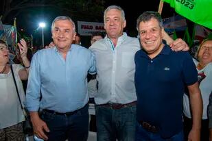 Gerardo Morales, Fernando Carbajal y Facundo Manes hoy por la noche en la ciudad de Formosa
