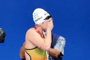 Delfina Pignatiello y su bronca tras los 800 metros libre: se retiró molesta por otro mal paso en Tokio