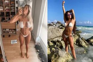 Ivana Nada usó la misma bikini que Nati Jota mostró en sus redes