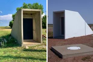 El antes y el después de las remodelaciones del ingreso al bunker