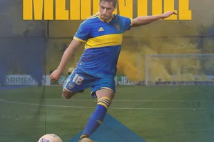 La cuenta oficial de Boca le dio la bienvenida al jugador con un fotomontaje que lo une a la mítica Bombonera