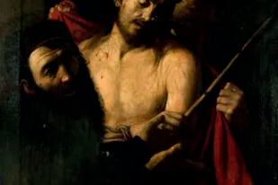 Expertos analizan en Madrid si el lienzo encontrado ayer es realmente "Ecce homo", de Caravaggio.