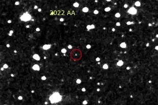 18-01-2022 Imagen del asteroide 2022AA POLITICA INVESTIGACIÓN Y TECNOLOGÍA CHINESE ACADEMY OF SCIENCES