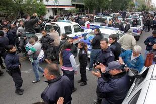 Policías protestan en Mar del Plata