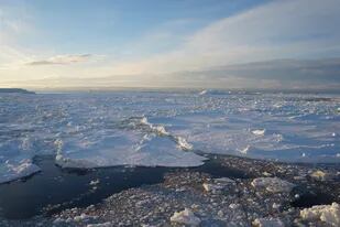 Capa de hielo en el Mar de Weddell; no es solo el frío, sino también las tinieblas