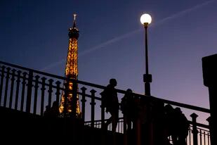 La Torre Eiffel de París, el 9 de febrero del 2022.