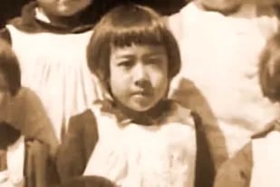 Tanaka en su escuela de Hiroshima, poco antes del ataque nuclear