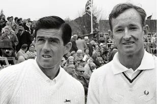 Ken Rosewall y Rod Laver, protagonistas de la primera final de la era abierta del tenis