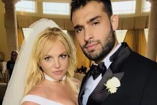 Britney Spears y Sam Asghari se casaron hace algunos días y tuvieron exclusivos invitados. Foto: Twitter