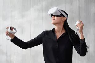 Un visor Oculus Quest de Meta Quest, el nuevo nombre de la compañía de realidad virtual Oculus VR, una denominación que se alinea a la visión de metaverso del cofundador de Meta, Mark Zuckerberg