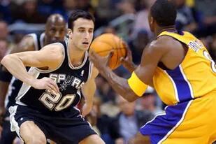 Hace 16 años Manu Ginóbili debutaba en la NBA ante Los Ángeles Lakers