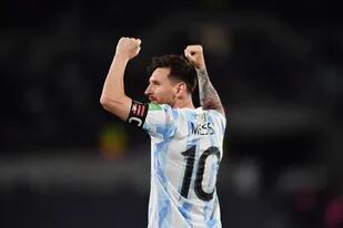 Lionel Messi festeja la apertura del marcador; una jornada para recordar por mucho tiempo