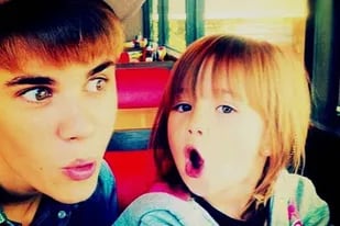 Justin Bieber y su hermana Jazmyn, algunos años atrás