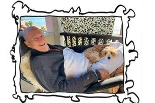 Jeff Bridges festejó sus 71 años con su nuevo perro mientras lucha contra el cáncer