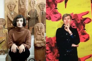 Los artistas Andy Warhol y Marisol Esobar compartieron la escena artística (Foto Instagram/@sophie.st.phalle /@andywarhol_archive)
