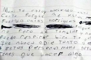 Un nena le escribió una carta a su madre para contarle que era víctima de bullying en la escuela