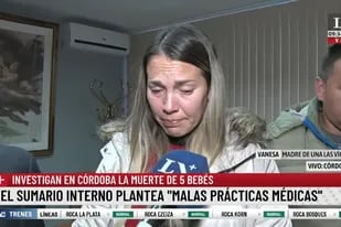 Vanesa, la madre de uno de los bebés fallecidos entre marzo y junio en el Hospital Neonatal de Córdoba