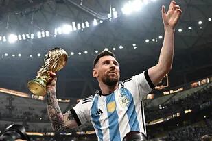Lionel Messi pudo dar la vuelta olímpica en Qatar 2022, en su quinta cita mundialista.