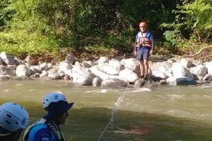 La mujer cayó en el rio tucumano Los Sosa