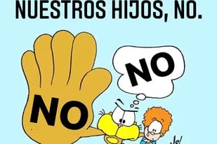 El dibujo de Nik en respuesta al mensaje intimidante de Aníbal Fernández
