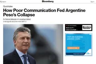 La agencia de noticias financieras opina que la falta de una estrategia clara y de largo plazo afecta negativamente a la economía argentina