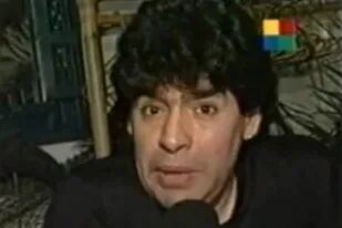 Maradona, en la recordada entrevista con El Rayo en 1998