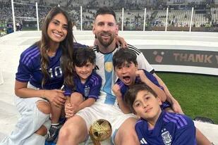 Antonela Roccuzzo le dedicó un tierno mensaje a Lionel Messi por el Día del Padre en España
