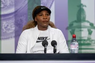 Serena Williams, durante una conferencia de prensa en Wimbledon: anunció que no participará de los Juegos Olímpicos de Tokio.